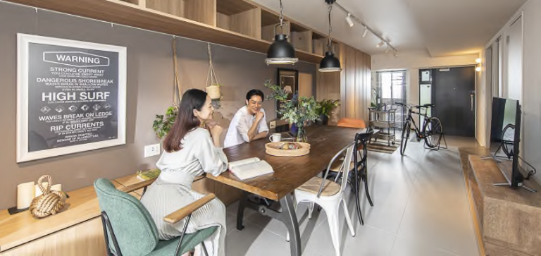 間仕切り減らし柔軟性高めたマンション